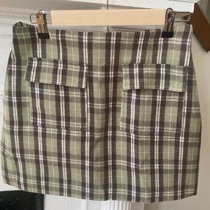 BRAND NEW - Plaid Pencil Skirt